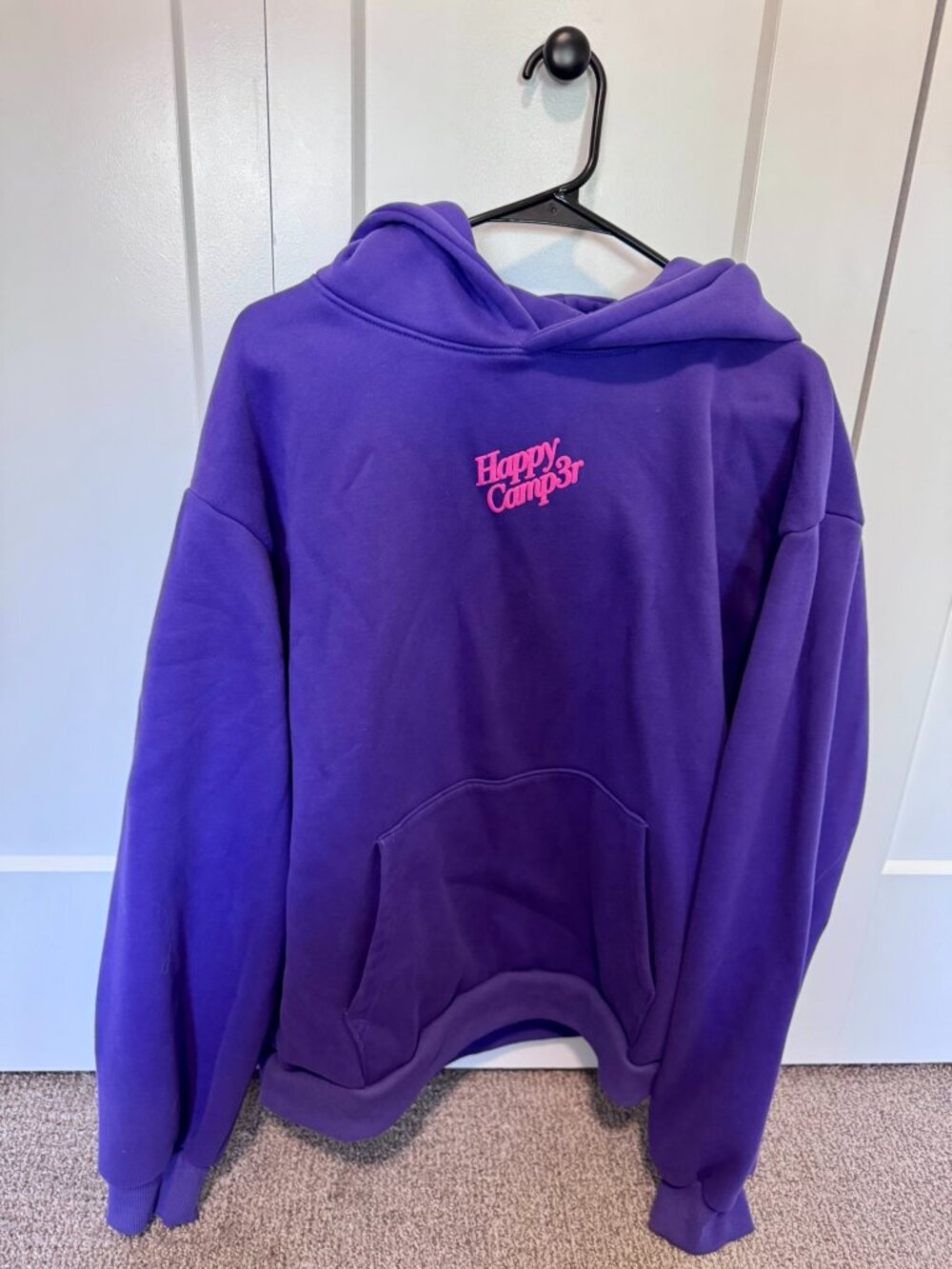 Happy Camp3r Deep Purple Puff Series Hoodie
